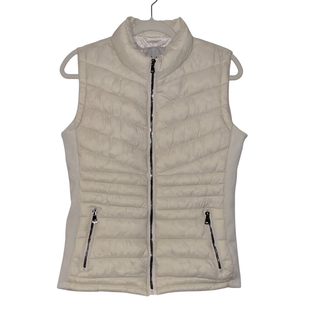 Snobbish Cream Quilted Puffer Vest